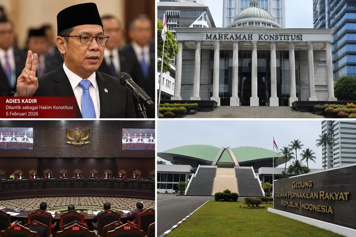 Adies Kadir resmi menjadi hakim MK di tengah polemik pergantian calon dan kritik atas proses seleksi yang dinilai minim transparansi serta memicu kekhawatiran independensi lembaga.