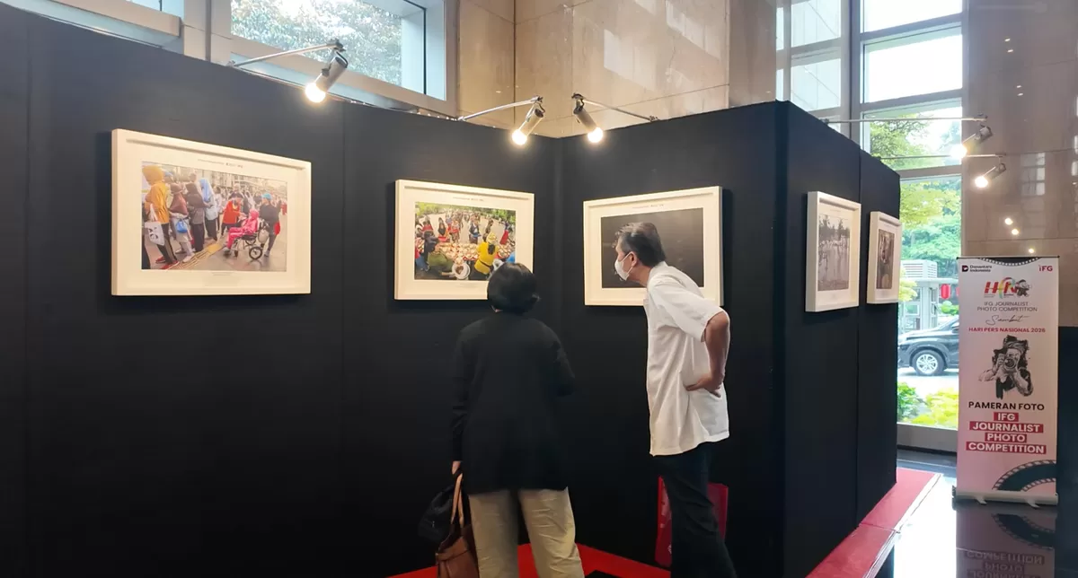 Pameran foto jurnalistik yang digelar IFG, bertajuk #MelayaniSepenuhHati.  ((Dok. IFG))