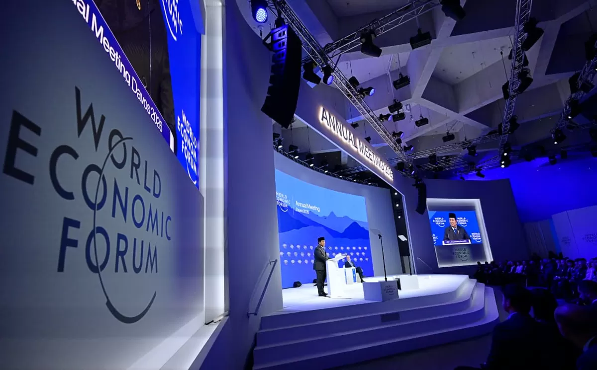 Pidato Presiden Prabowo di World Economic Forum (WEF) 2026 yang berlangsung di Davos, Swiss, Kamis (22/1)