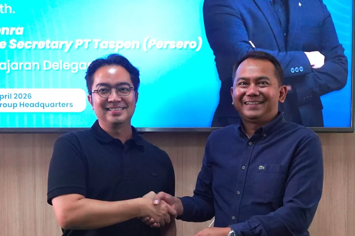 PT Taspen (Persero) melakukan kunjungan silaturahmi ke kantor Promedia Group di Jalan Terusan Halimun, Kota Bandung, pada Kamis, 30 April 2026. 