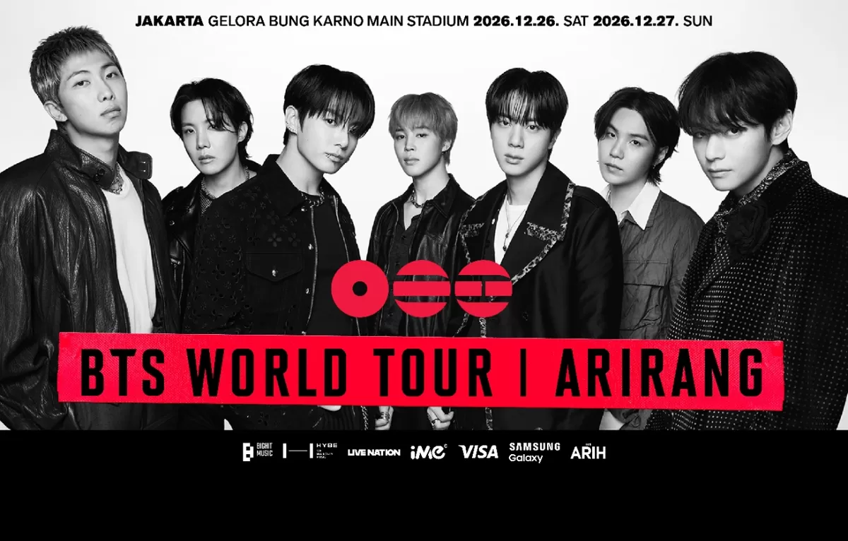 Tiket Konser BTS World Tour Arirang di Jakarta Mulai Dijual 9 Juni 2026.