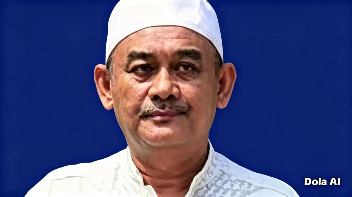Pimpinan Padepokan Padang Ati Pekalongan, Abdul Khalim Fadlun (AKF), resmi menjadi tersangka dugaan kekerasan seksual setelah polisi mengumpulkan keterangan korban dan saksi dalam penyidikan lanjutan kasus yang menjadi sorotan publik. (Dok. Kreasi Dola AI)