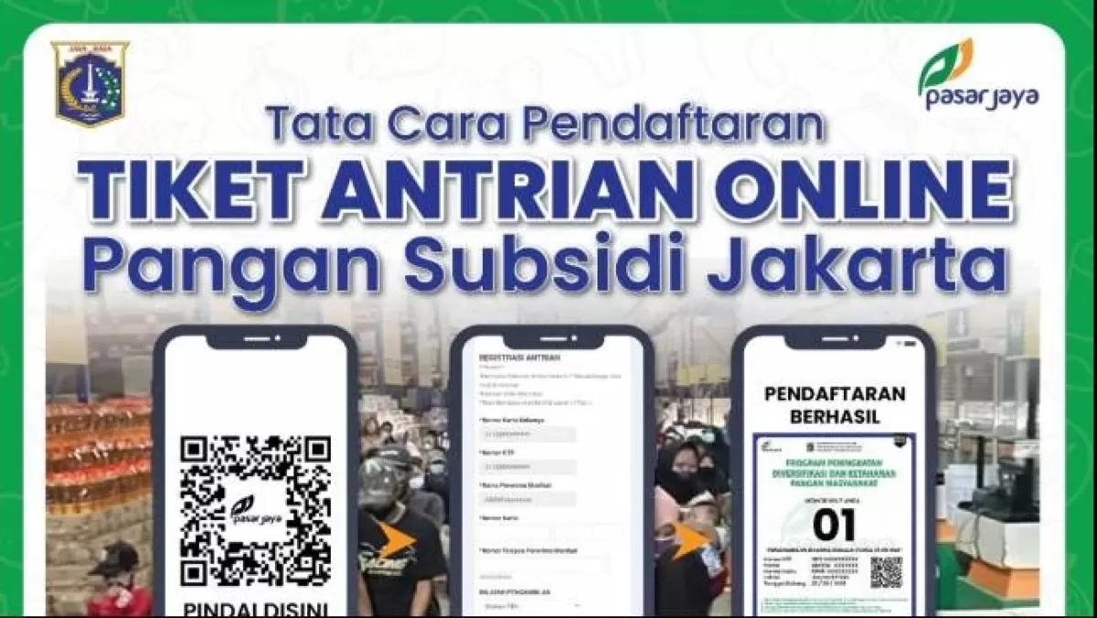 Simak cara daftar antrean KJP Pasar Jaya Online untuk penerima manfaat pangan bersubsidi.