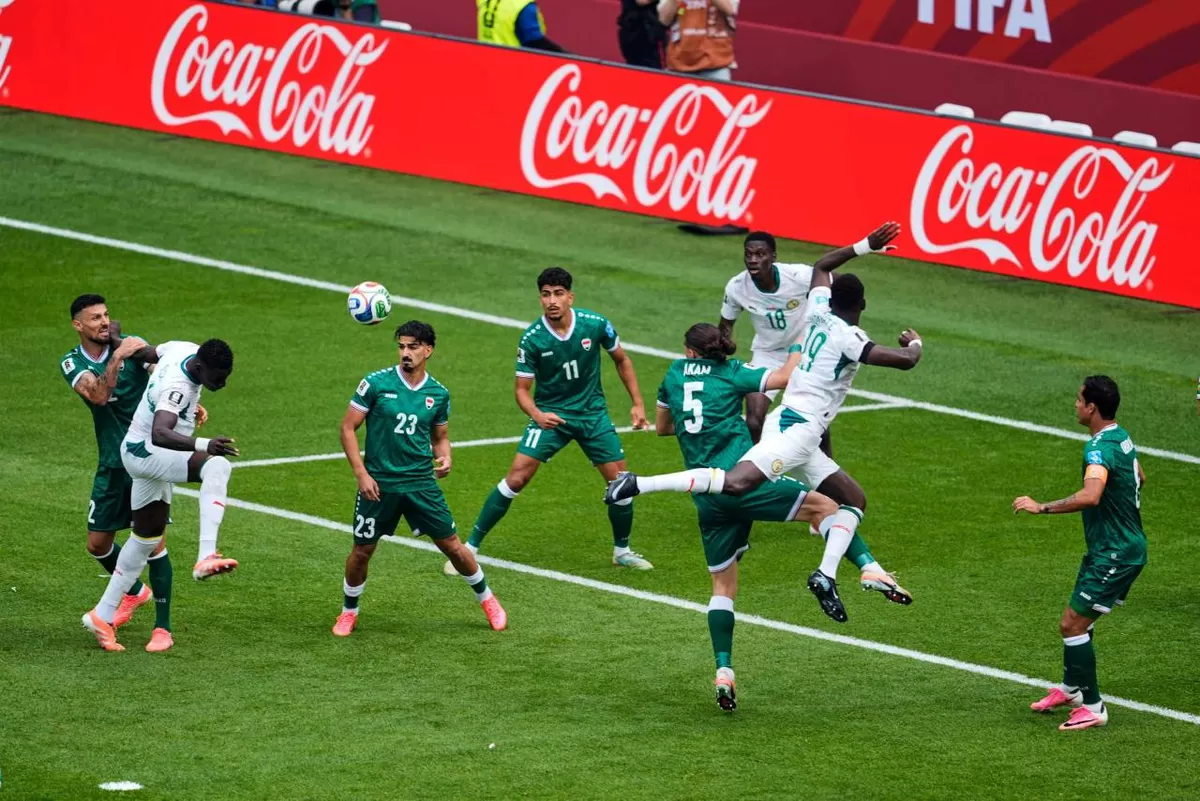 Pemain Timnas Senegal dan Irak pada laga terakhir Grup I Piala Dunia 2026 di Stadion Toronto.