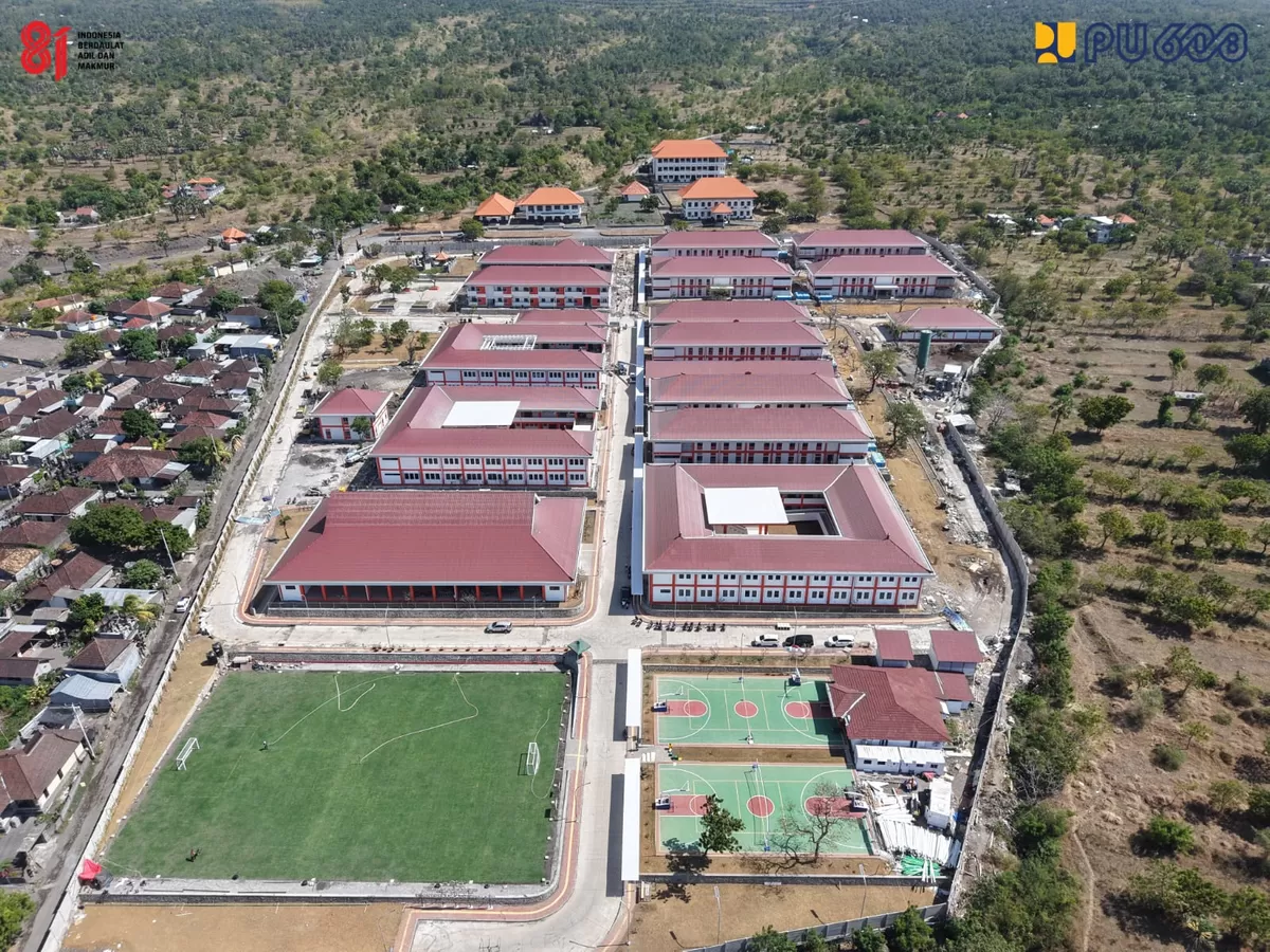 Menteri PU Pastikan Fasilitas Utama Sekolah Rakyat Bali Dukung Proses Belajar Mengajar. (Foto/Humas Kementerian PU.)