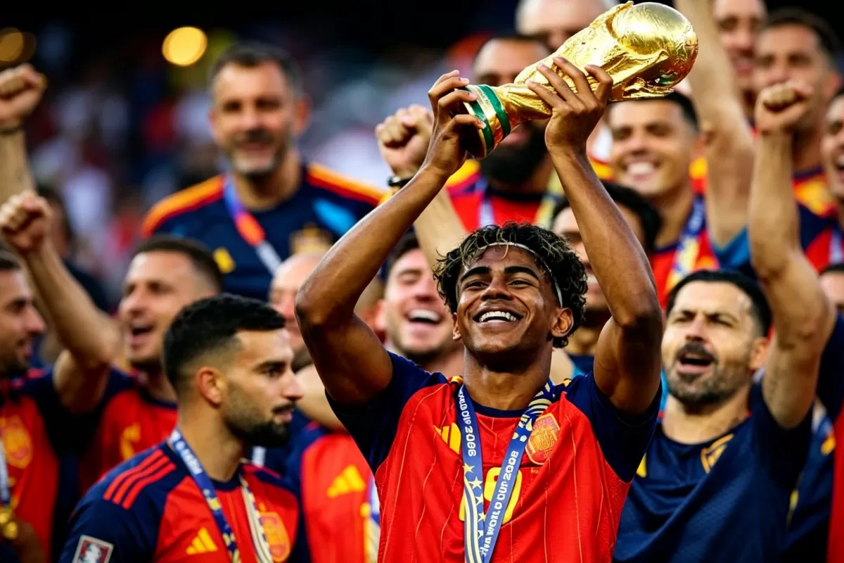 Daftar 3 pencetak gol termuda di Piala Dunia 2026, termasuk Lamine Yamal yang bersinar bersama Spanyol hingga juara dunia. (Instagram.com/@folksy_football)