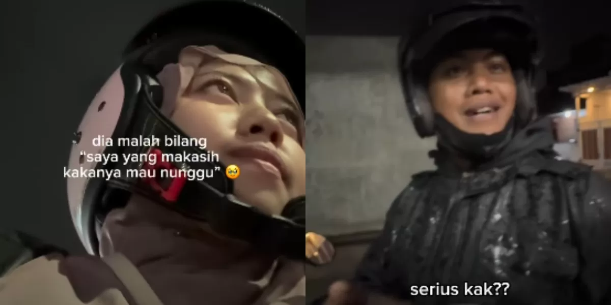 Mengintip cerita warga yang viral karena melihat perjuangan seorang pengemudi ojek online (ojol) di tengah momen Lebaran 2026. (Instagram.com/@naylayubia)
