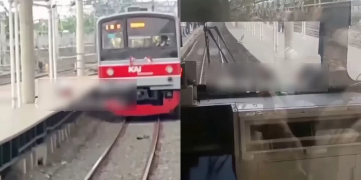 Viral Pria Diduga Nekat Lompat ke Rel di Stasiun Tanah Abang, Nyaris Tertemper KRL Arah Bekasi