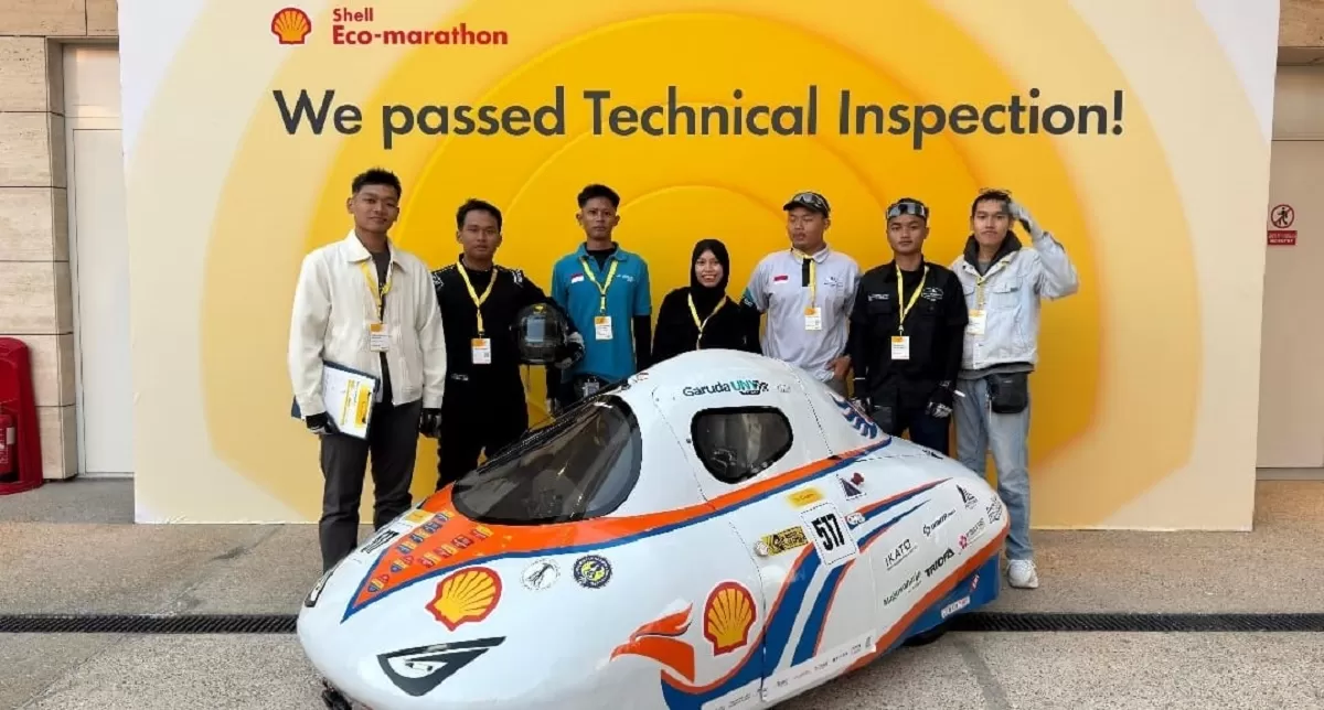 Garuda UNY Team berhasil mendapat peringkat pertama di Shell Eco-Marathon 2026. (Dok.UNY)