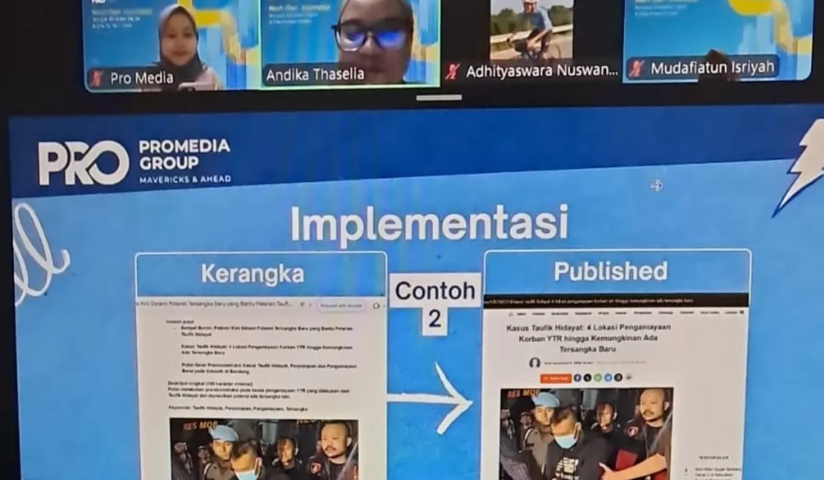 Bootcamp Promedia Group Next-Gen Journalist: Navigasi Ekosistem Digital dan Etika Konten Modern hari pertama.  ((Dok. Promedia))