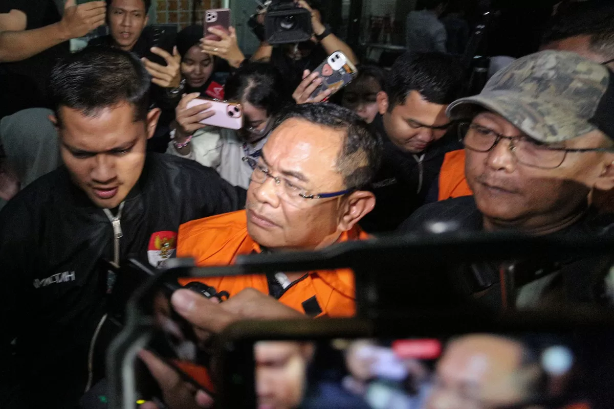 Sudewo saat ditetapkan KPK sebagai tersangka.