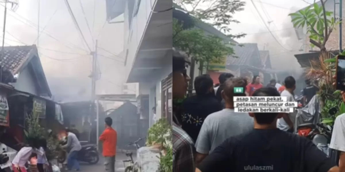 Menyoroti insiden kebakaran rumah yang diduga menjadi gudang dagangan petasan warga di Sleman, Yogyakarta. (Instagram.com/@ululaszmi)