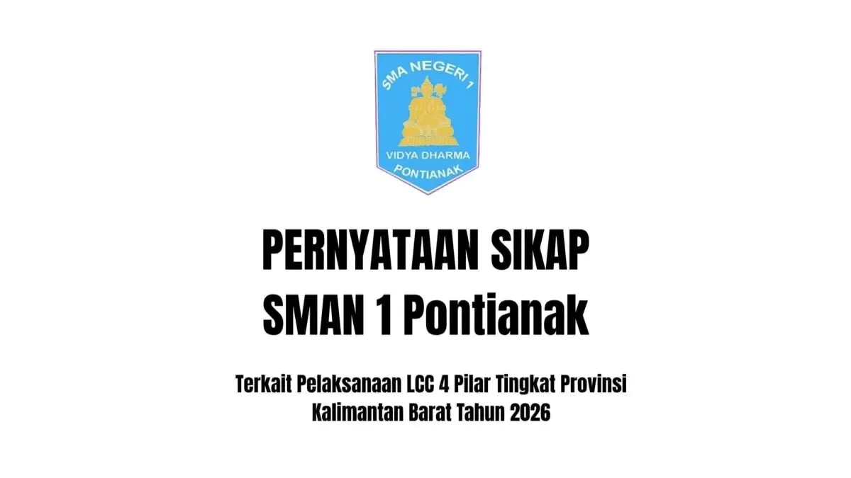 Tanggapan SMAN 1 Pontianak terkait rencana diulangnya Lomba Cerdas Cermat 4 Pilar MPR RI (Instagram @samnsaptk.informasi)