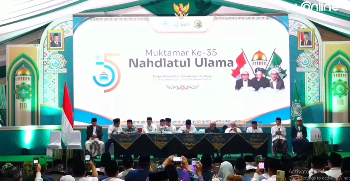 Suasana Muktamar ke-35 NU. (Tangkapan Layar YouTube NU Online)