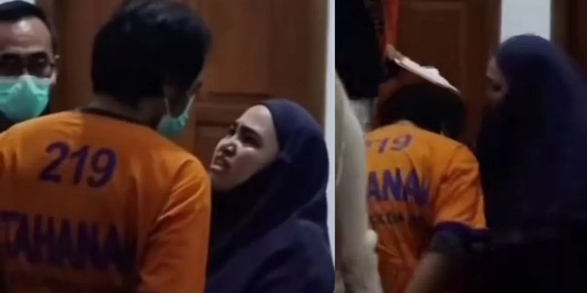 Momen Emosional Prarekonstruksi di Madiun, Tersangka Pembunuhan Istri Siri dan Anak Tiri Bersimpuh di Dekapan Istri Sah
