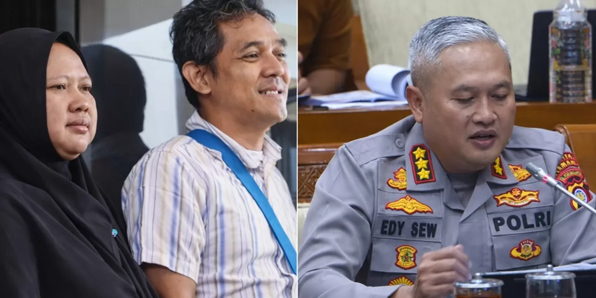 Kapolresta Sleman Ngaku Salah Terapkan Pasal usai Jadikan Tersangka Suami yang Bela Istrinya dari Aksi Penjambretan. (Foto: Kolase Instagram @pembasmii.kehaluan dan YouTube @TVR Parlemen - INDEPENDENMEDIA.ID)