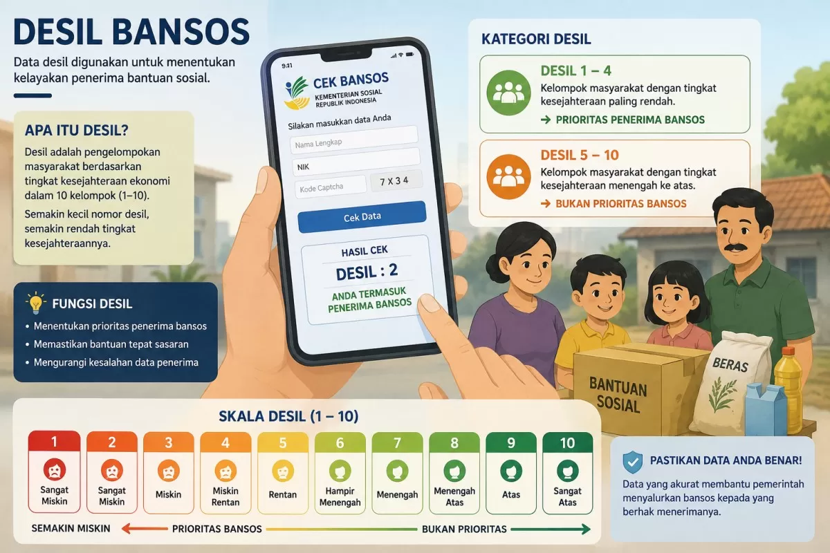 Mengenal Desil 1 sampai 10 Kemensos: Penentu Utama Penerima Bansos di Indonesia