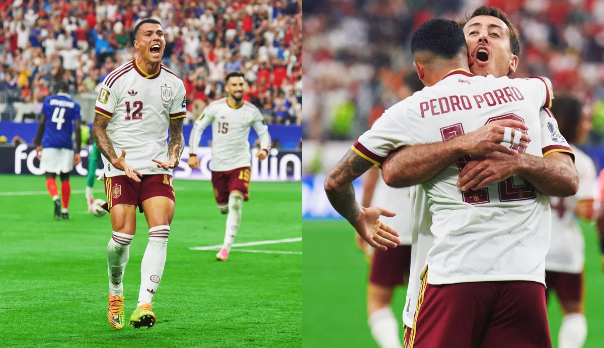 Pedro Porro rayakan gol kemenangan Spanyol atas Prancis. (IG @sefutbol/Indotren.com)