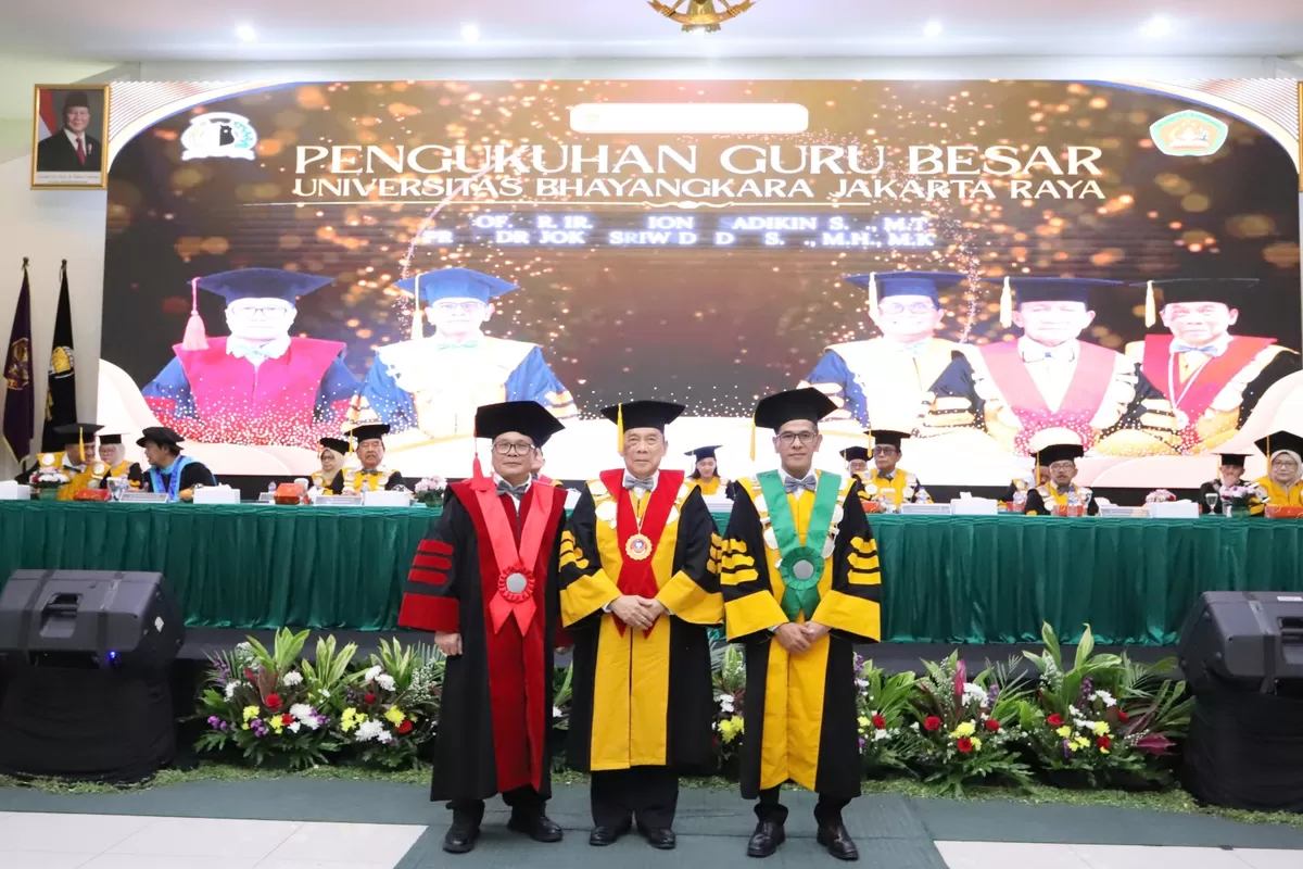 Ubhara Jaya Kukuhkan Dua Guru Besar, Total Kini 12 Profesor