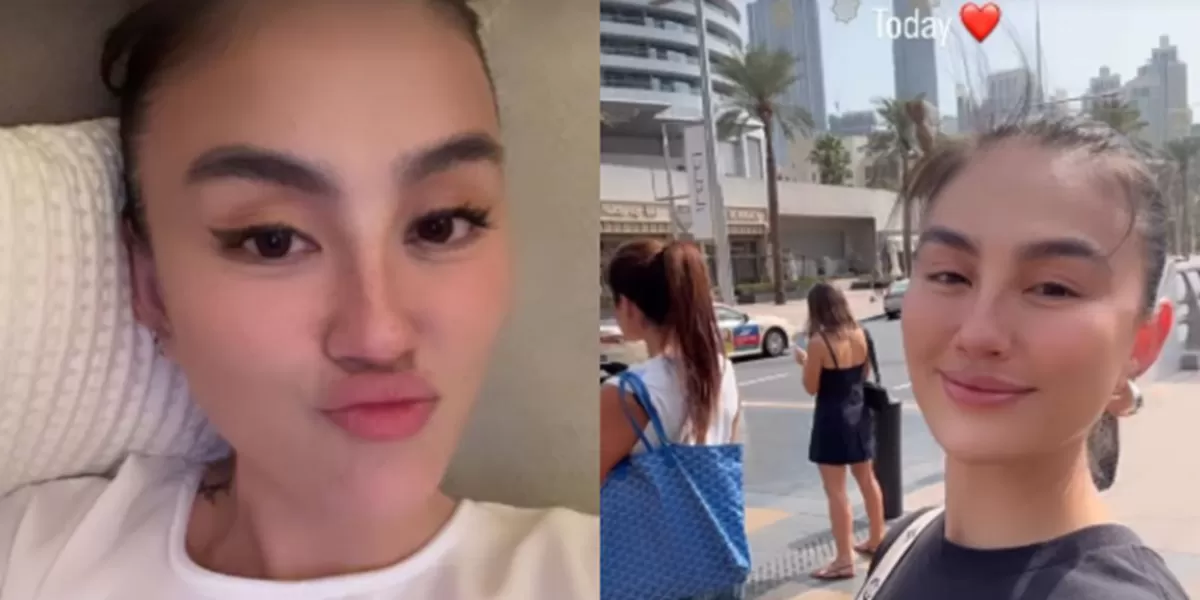 Menyoroti penuturan artis, Agnez Monica ihwal kondisinya selama di Dubai, UEA saat wilayah tersebut dalam ketegangan konflik di Timur Tengah. (Instagram.com/@agnezmo)
