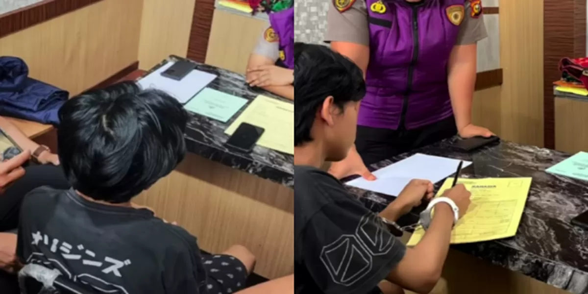 Polisi lakukan pendampingan psikologi kepada tersangka pembacokan mahasiswi UIN Suska Riau. (Instagram/psikologipoldariau)