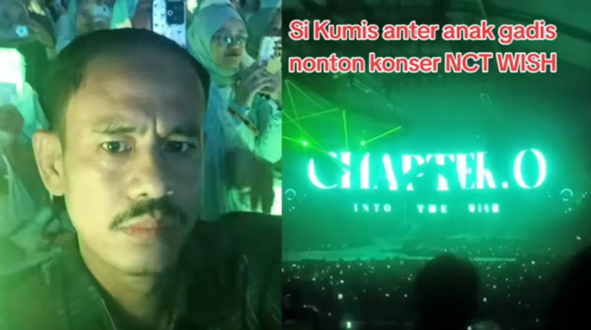 Cerita seorang ayah yang mengantar anak gadisnya nonton konser KPop. (TikTok/wangmambang)