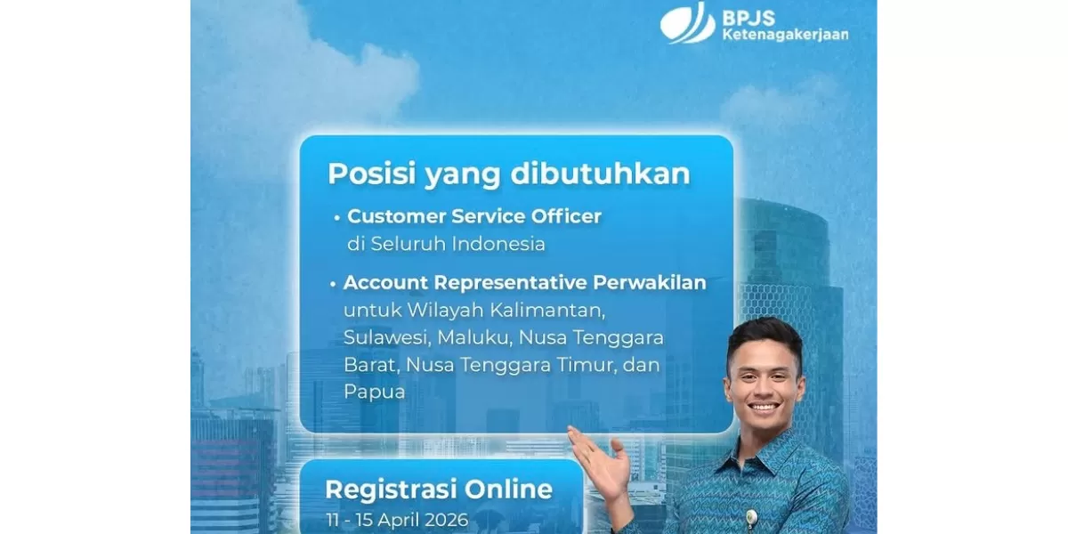 Open Rekurtmen BPJS Ketenagakerjaan Open Rekrutmen : Ada Penempatan Sulawesi ...