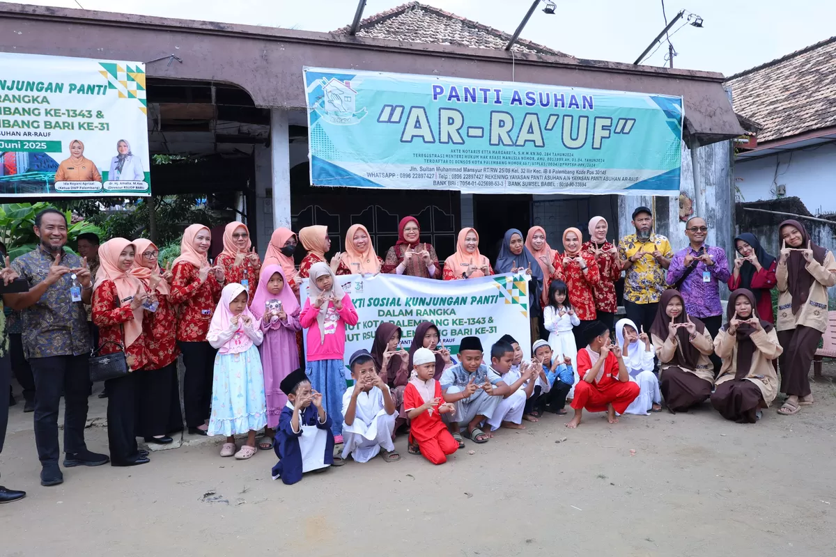 RSUD Palembang BARI Gelar Baksos di Panti Asuhan Ar Rauf, Ketua DWP ...