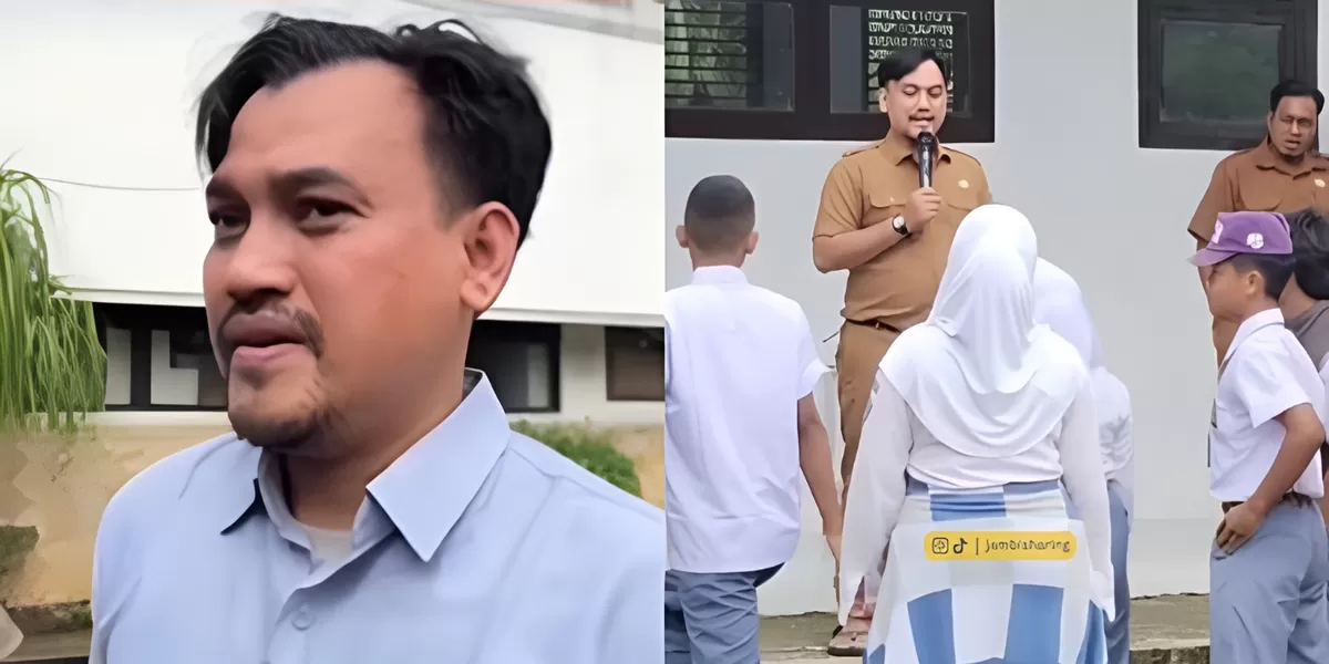 Menyoroti insiden aksi saling pukul seorang guru dengan siswanya di SMK Jambi yang viral di medsos. (Instagram.com@jambisharing)