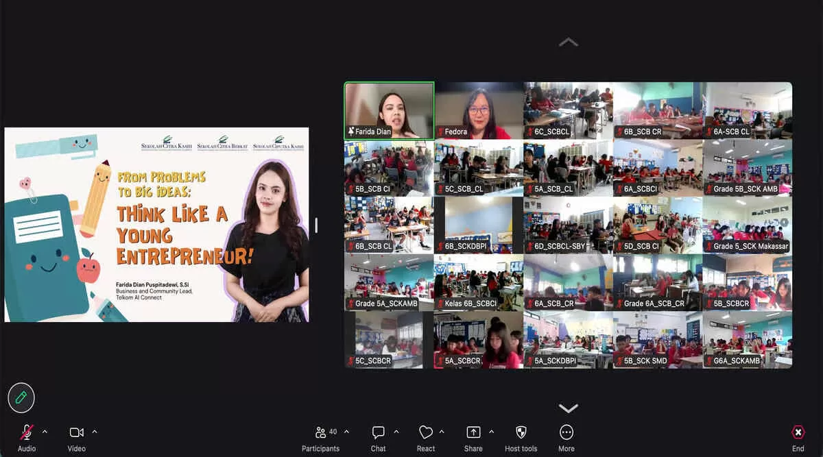 Telkom AI Connect Tanamkan Pola Pikir Wirausaha pada Siswa SD