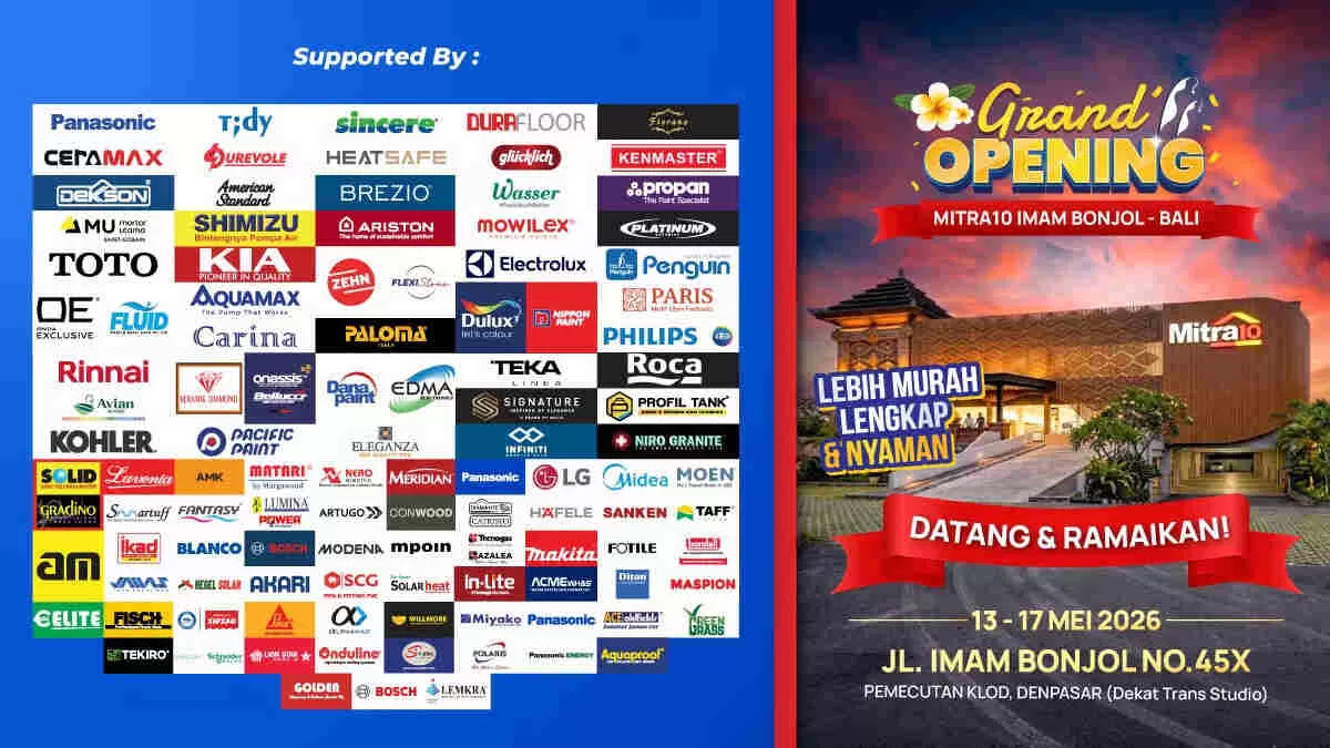 Grand Opening Mitra10 Imam Bonjol Bali: Promo Menarik untuk Rumah