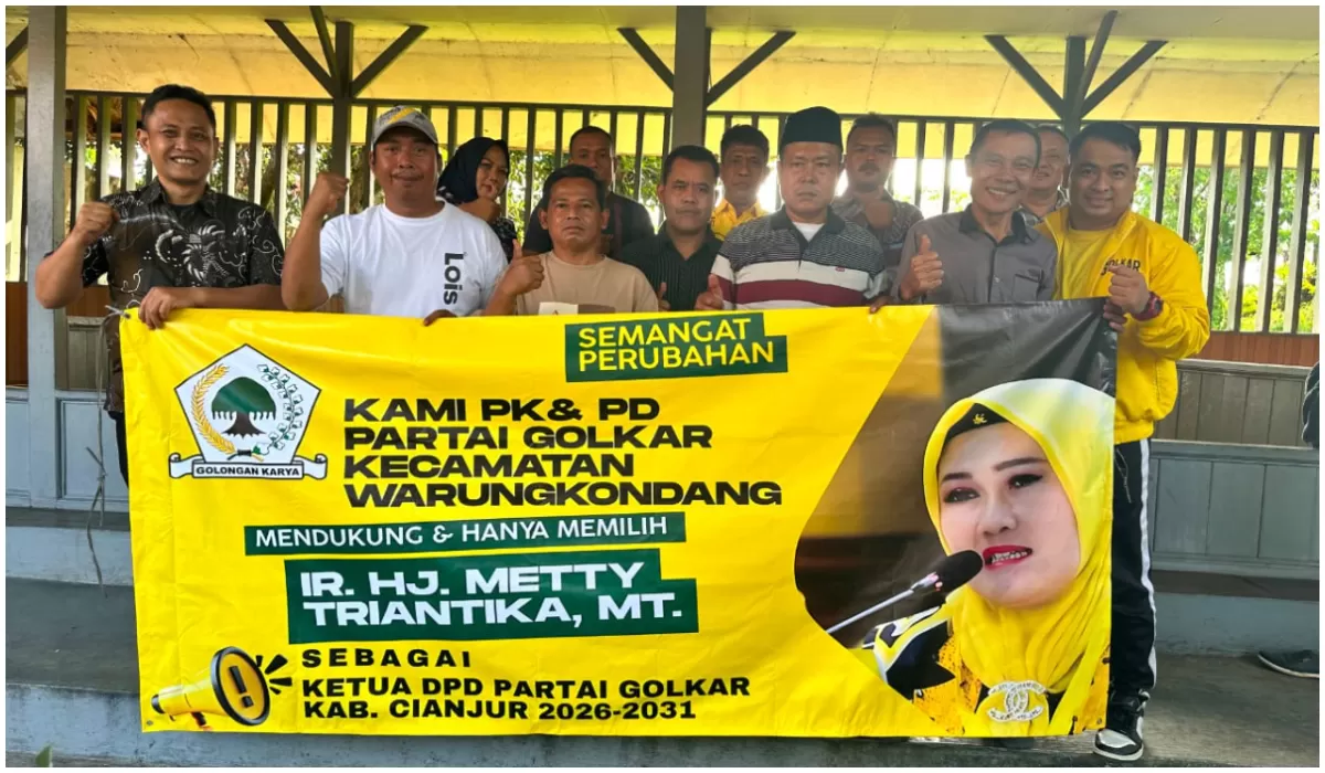 Dukungan untuk Metty Triantika Kian Menguat, PK dan PD Golkar Warungkondang Siap Menangkan di Musda Cianjur 2026