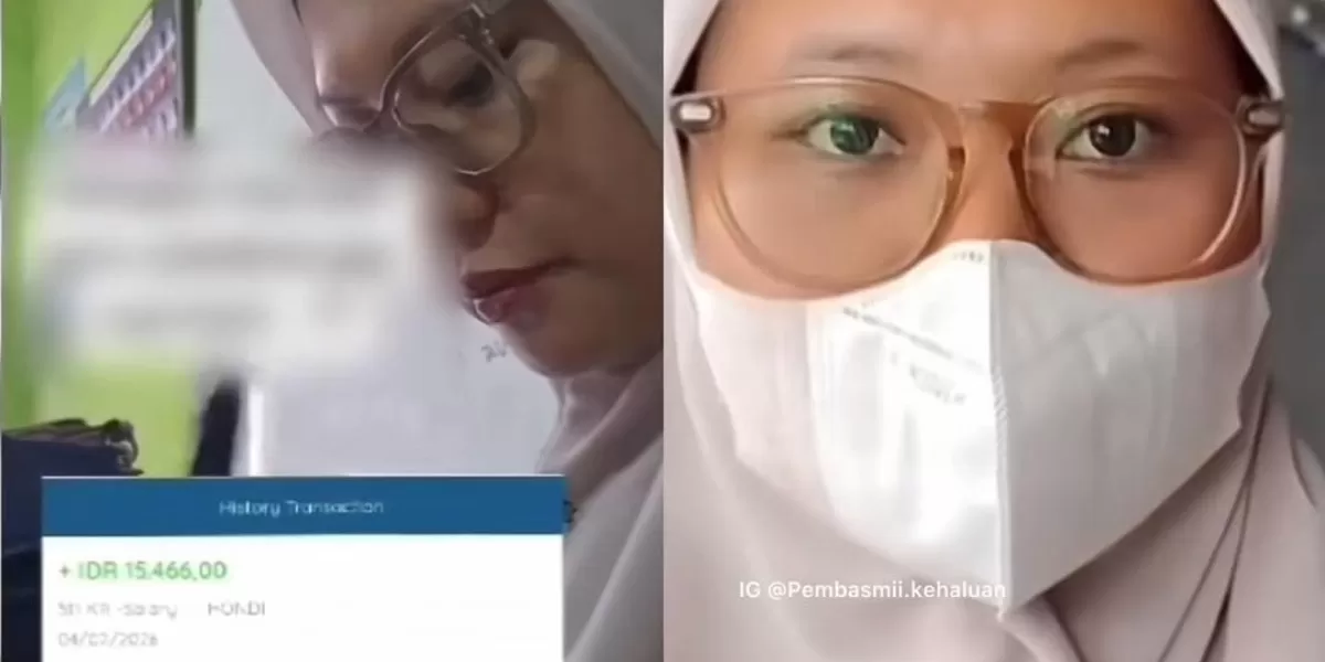 Menyoroti curhatan viral seorang guru PPPK di Sumedang, Jawa Barat terkait upahnya sebagai tenaga pendidik. (Instagram.com/@pembasmii.kehaluan)