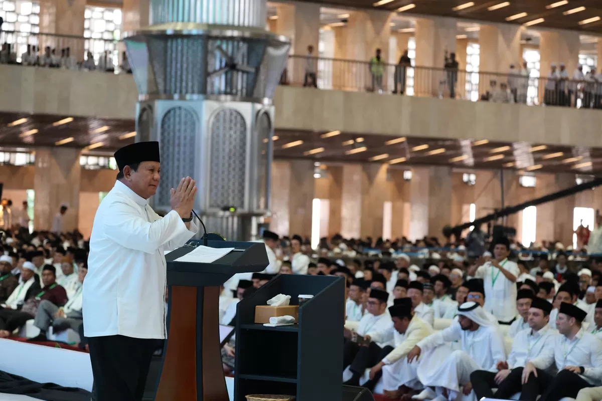 Presiden RI Prabowo Subianto di acara pengukuhan pengurus Majelis Ulama Indonesia (MUI) periode 2025&ndash;2030 (Ist)