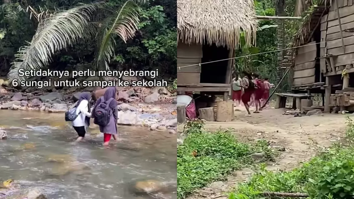 Perjuangan untuk mengajar ke SDN Inpres 3 Terpencil Bainaa di Parigi Moutong, Sulteng. (Instagram/najib_nadir)