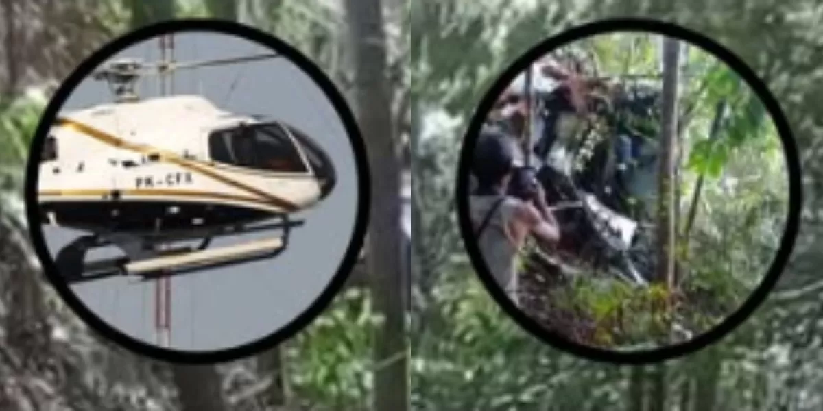 Menyoroti insiden kecelakaan Helikopter PK-CFX yang dilaporkan terjatuh di kawasan perbukitan Sanggau, Kalimantan Barat. (Instagram.com/@kalbarkeras.id)