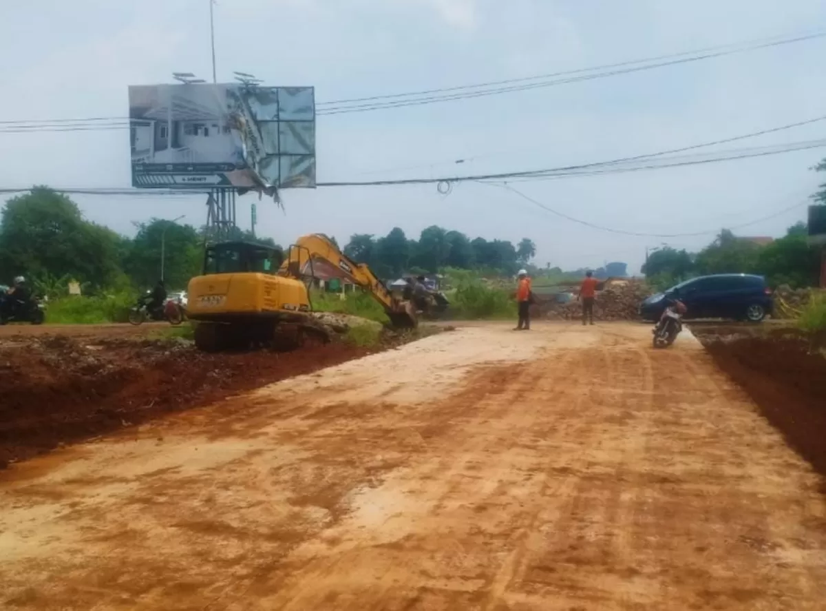 Pembangunan jalan Bojonggede - Kemang (Bomang). (f: Ist)
