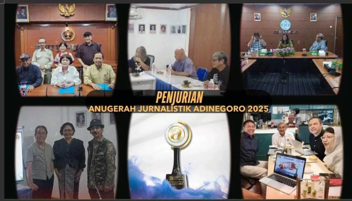Panitia Anugerah Jurnalistik Adinegoro mengumumkan daftar nomine Anugerah Jurnalistik Adinegoro 2025. (f: Ist)