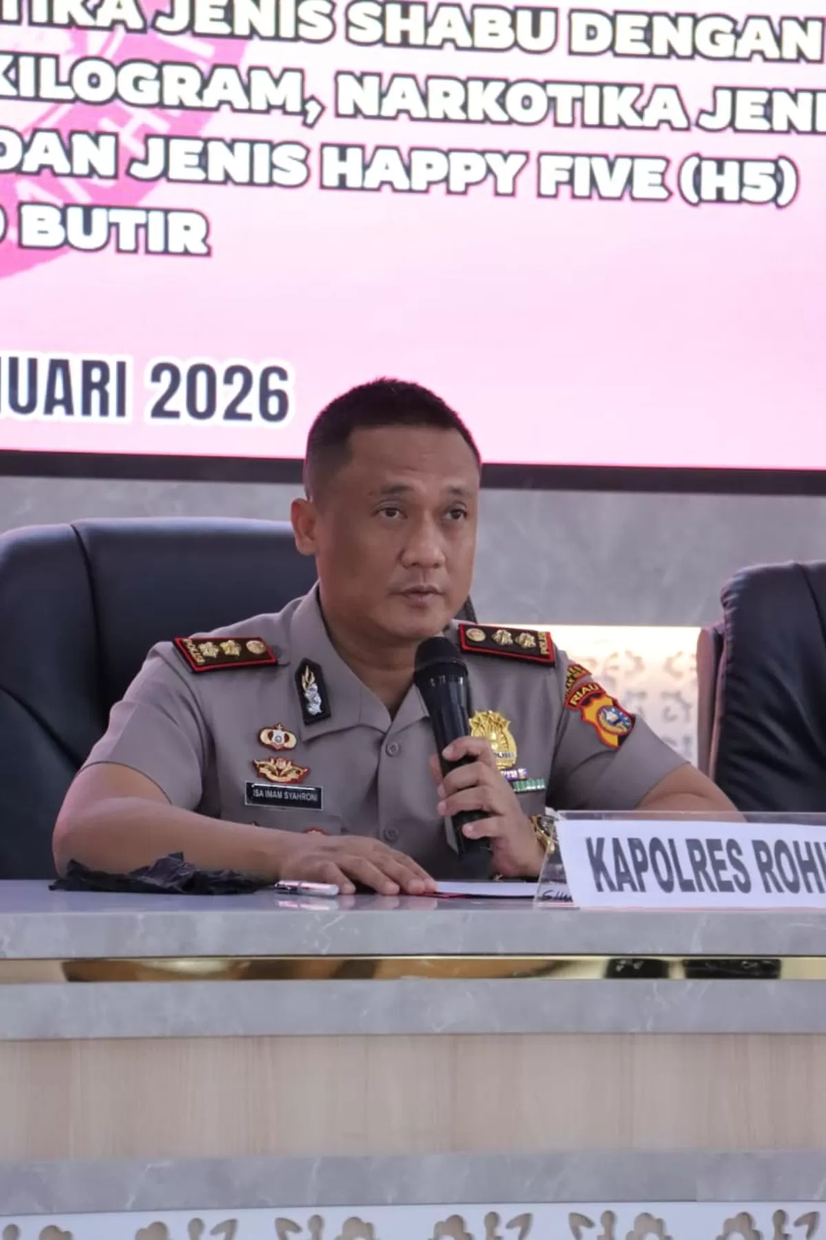 Kapolres Rohil, AKBP Isa Imam Syahroni.
