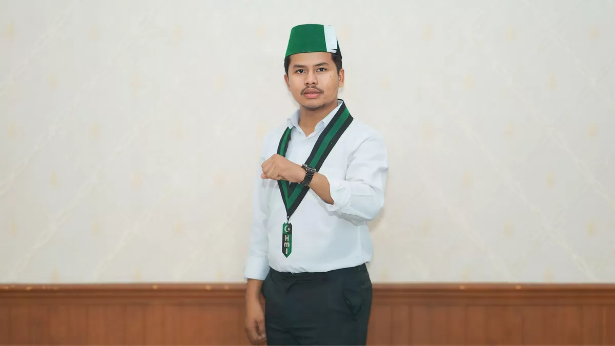 Ketua Umum Himpunan Mahasiswa Islam (HMI) Cabang Pekanbaru, Givo Vrabora.