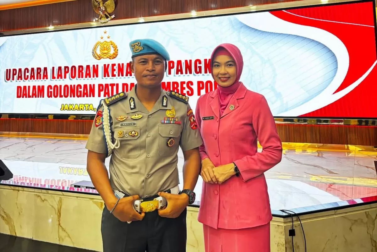 Kombes Safi&rsquo;i Nafsikin dan isteri. (f: ist)