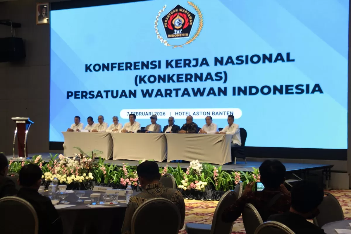 Konkernas PWI di Hotel Aston Serang, Sabtu (7/2/2026). (f: Ist)