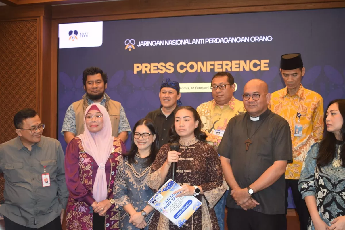 JarNas Anti-TPPO merilis CATAHU 2025 di Rumah Yayasan, Jakarta, Kamis (12/2/2026). (f: ist)