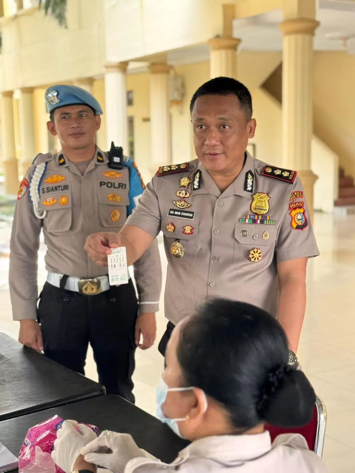 Kapolres Rohil AKBP Isa Imam Syahroni .