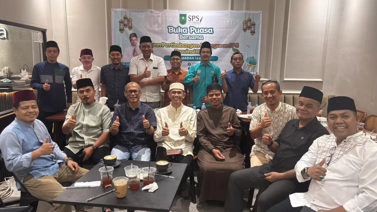 SPS Riau menggelar acara buka puasa bersama di Sanama Coffee and Space, Jalan Delima, Pekanbaru, Kamis (5/3/2026). (f: Ist)