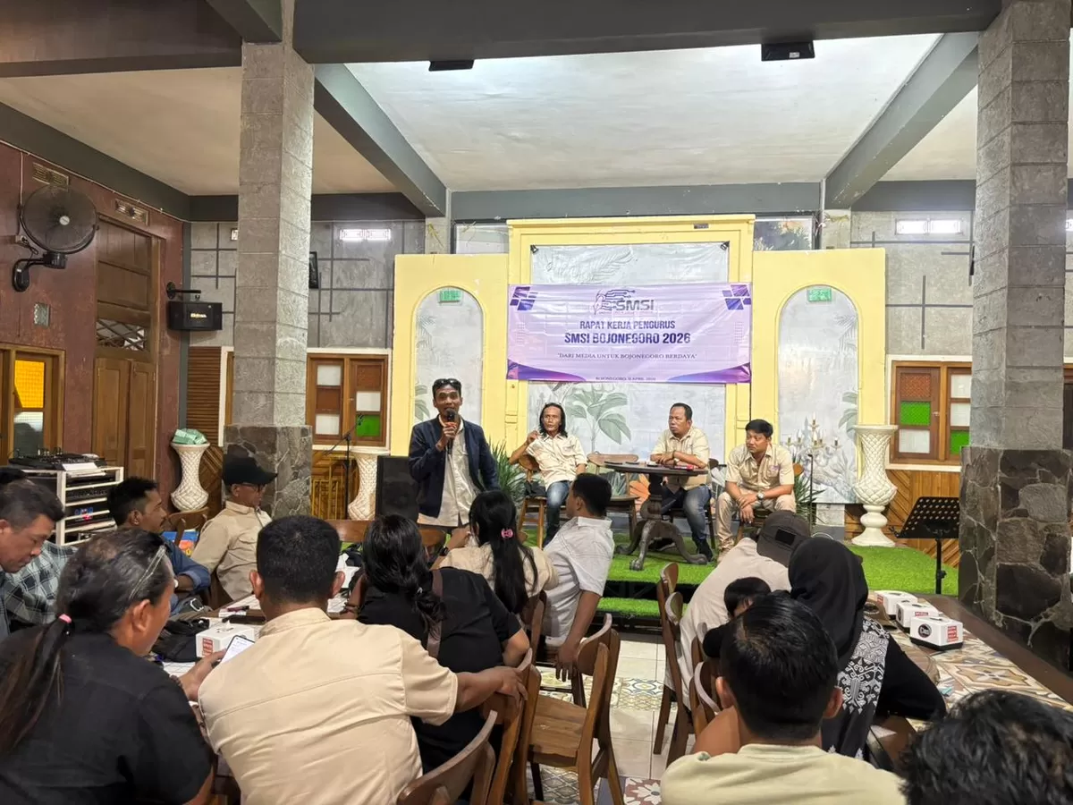 Raker SMSI Bojonegoro, Sabtu (11/4/2026). (f: Ist)