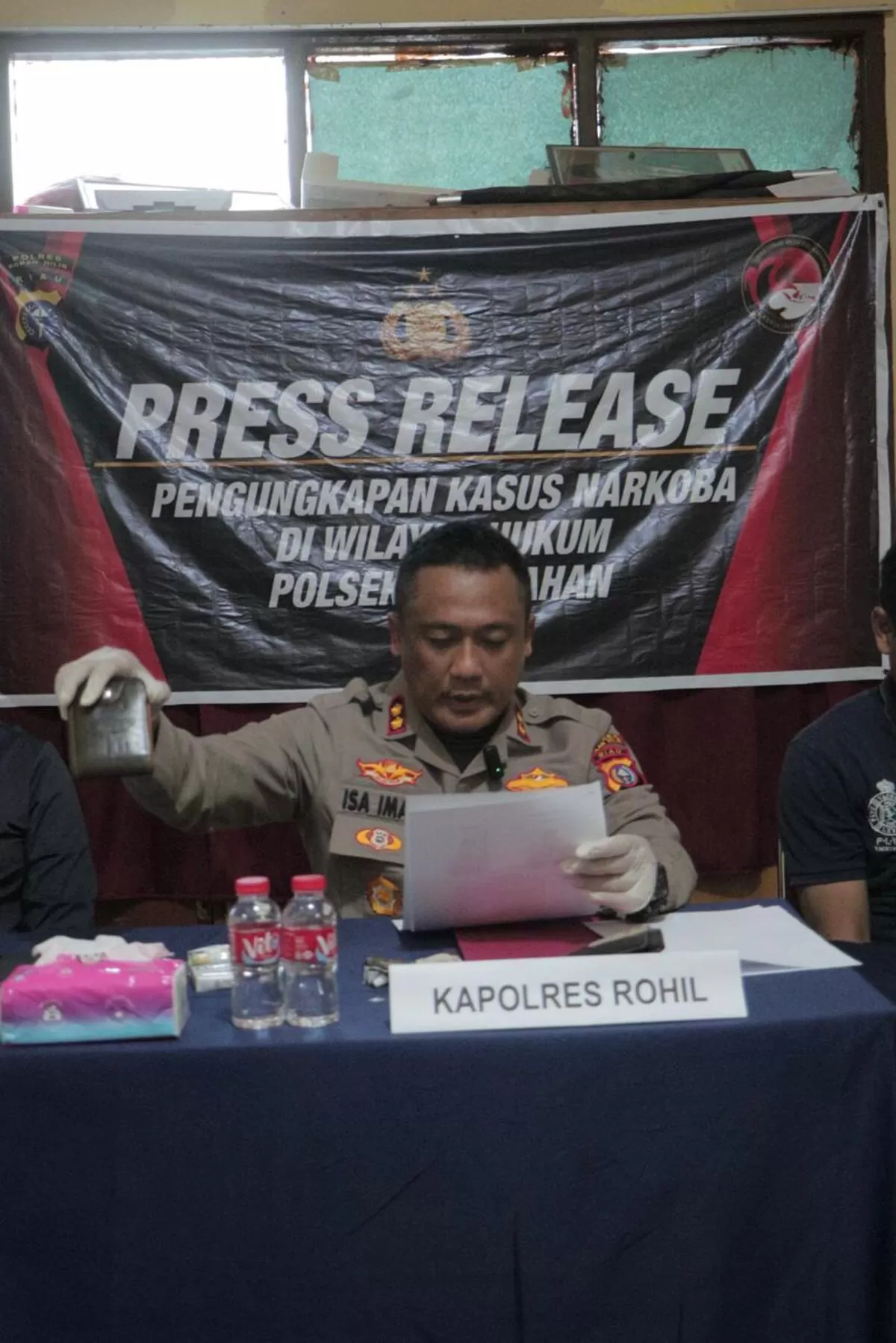 Kapolres Rokan Hilir, AKBP Isa Imam Syahroni.