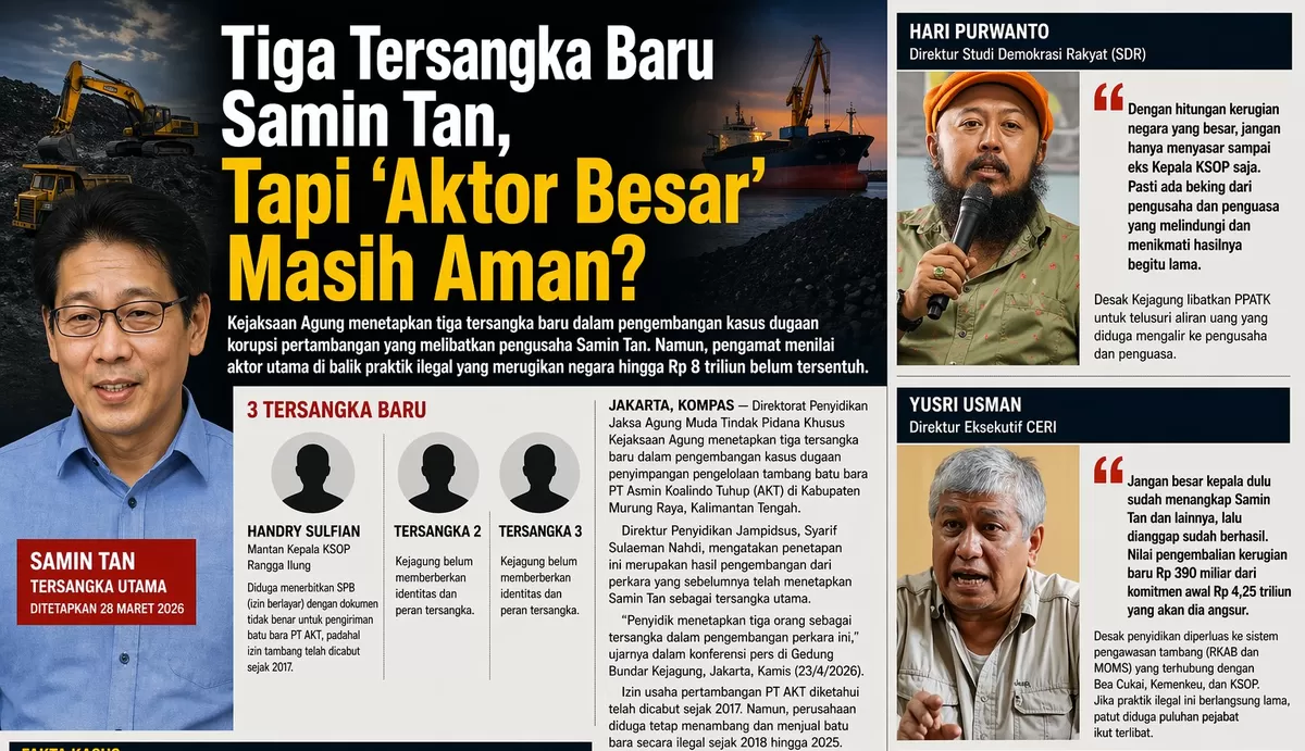 Tiga Tersangka Baru Samin Tan, Tapi &lsquo;Aktor Besar&rsquo; Masih Aman?