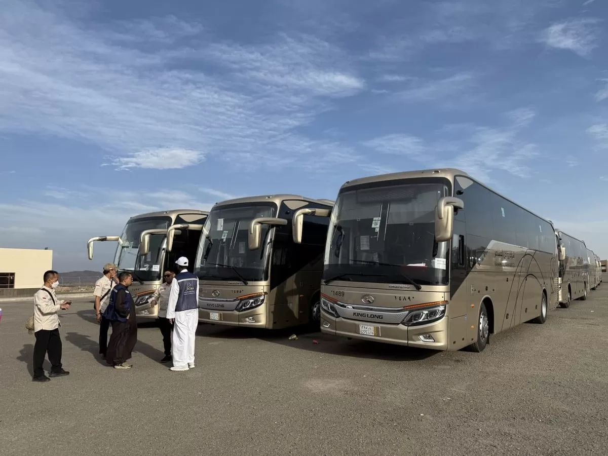 Transportasi jemaah haji Indonesia di Tanah Suci. (f: Ist)
