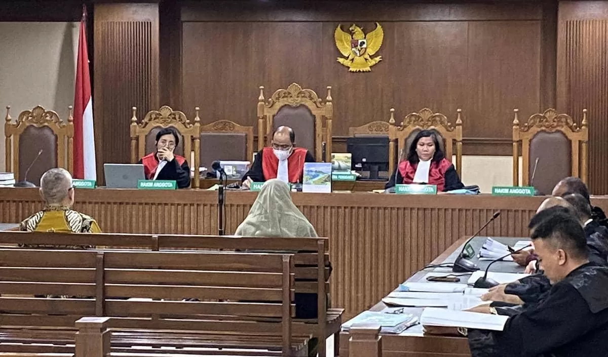Sidang korupsi pengadaan lequified natural gas (LNG) antara PT Pertamina (Persero) dan Corpus Christi Liquefaction LLC (CCL), beberapa waktu lalu. (f: internet)